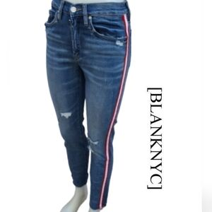 BlankNYC cool striped Rivingtin jeans 26